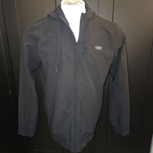 Travis Mathew Mens Large Wanderlust Hooded Jacket Black.